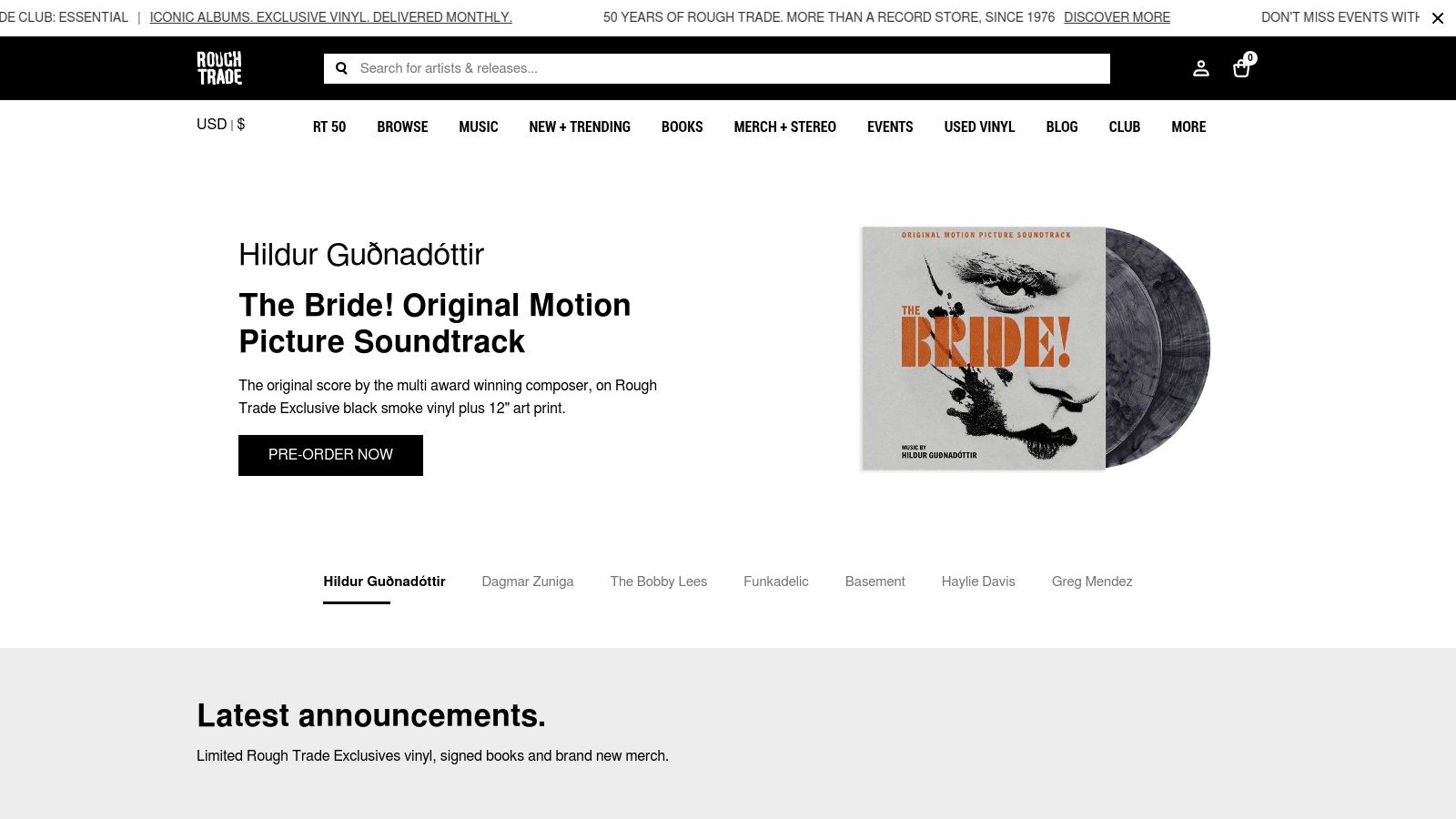 Rough Trade (East, West, Soho/Vintage)