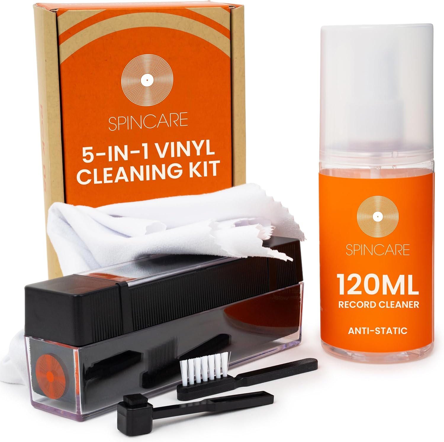 SPINCARE Vinyl Record Cleaner Kit
